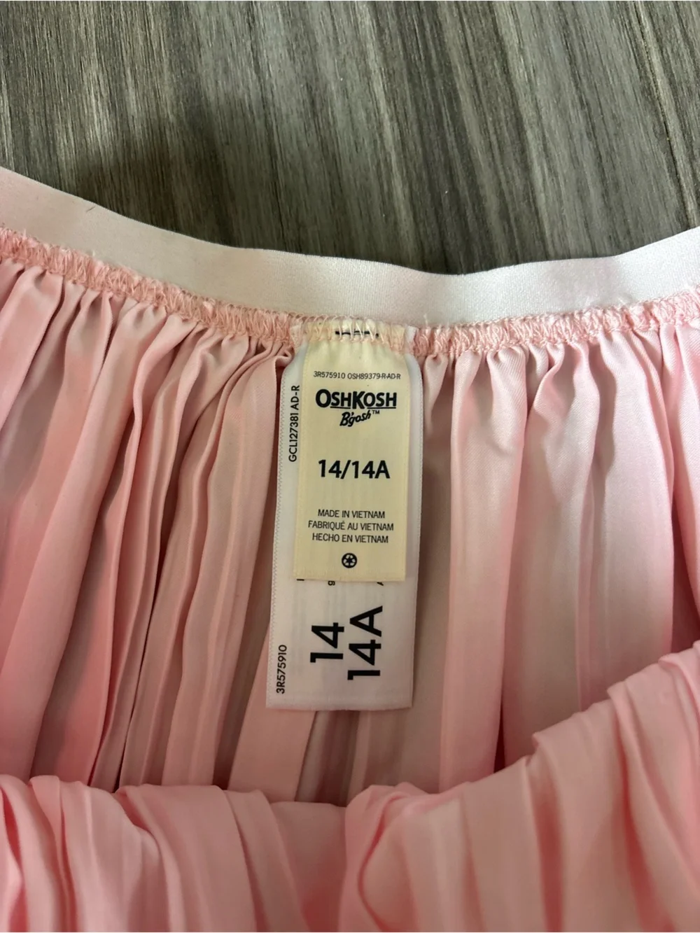 OshKosh B'gosh Light Pink Pleated Skater Skirt